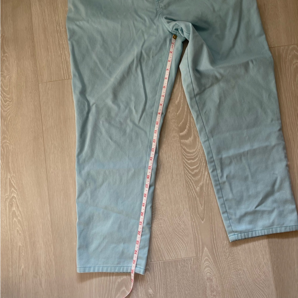 Viyella Petite Cotton Pants, Baby Blue, Size UK14 US 10 - Picture 3 of 11